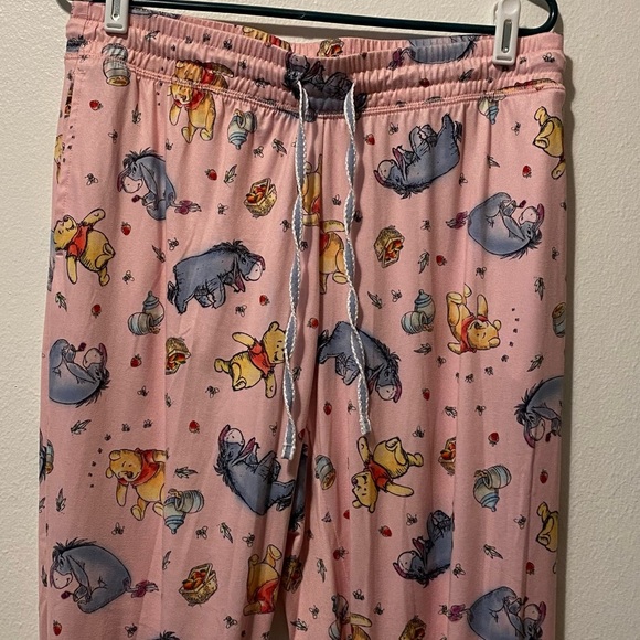 Disney Pajamas Woman’s Size L‎ 12-14 Winnie The Pooh Pants With Draw String - Picture 4 of 9
